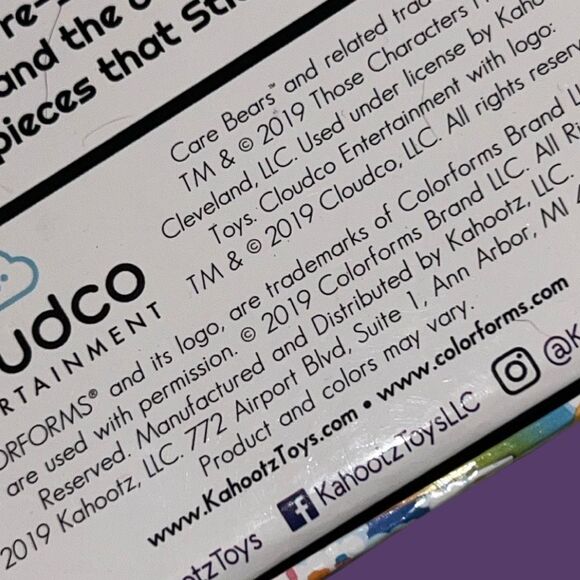 2019 Care Bears Colorforms Set - Picture 2 of 6